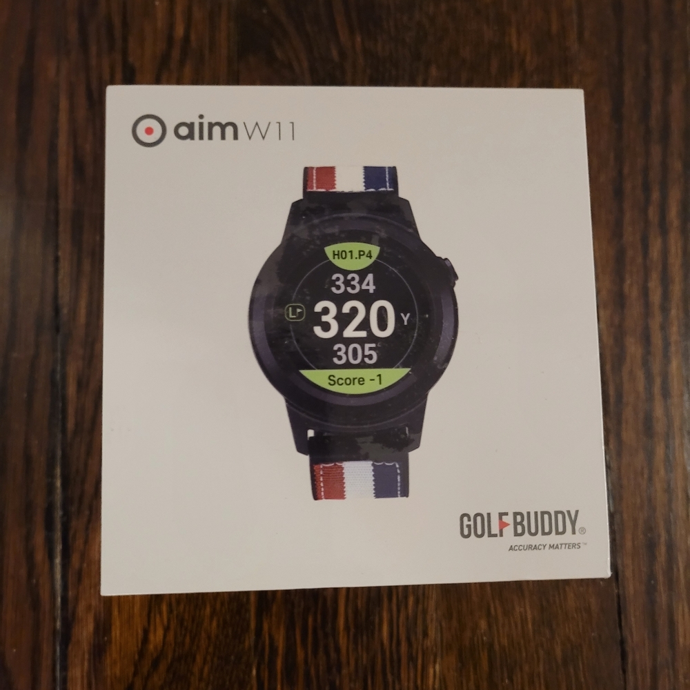 Golfbuddy Aim W11, GPS Watch - Brand New